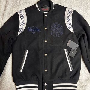 Diamond Supply Co. Black and White Varsity Jacket